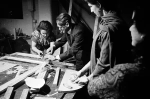 Black And White Theatre Images Drucke: Making Props