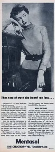 Vintage Toothpaste Advertisement Drucke: Mentasol Toothpaste