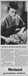 Vintage Toothpaste Ads Drucke: Mentasol Toothpaste