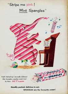 Vintage Advertisement Drucke: Mint Spangles