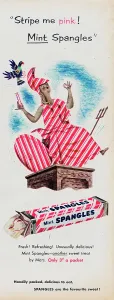 Classic British Advertising Art Drucke: Mint Spangles
