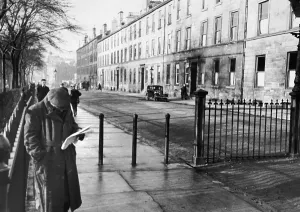 Vintage Glasgow Photography Drucke: Monteith Row