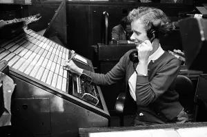 Vintage Air Transport Drucke: Radio Operator