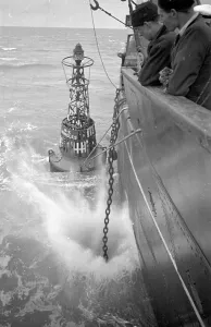 Black And White Nautical Images Drucke: Returning Buoy