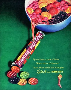 Vintage Advertisement Drucke: Rowntree's Fruit Gums