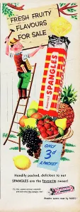Advertising From The Past Drucke: Spangles