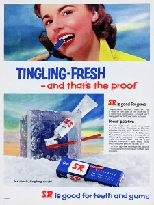 Vintage Toothpaste Advertisement Drucke: S.R. Toothpaste
