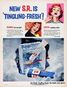 Vintage Toothpaste Ads Drucke: S.R. Toothpaste