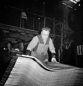 Black And White Factory Photography Drucke: Stacking Floors
