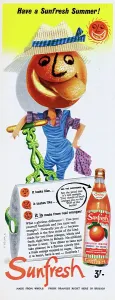 Vintage Advertisements Drucke: Sunfresh