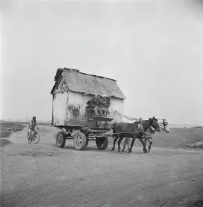 Vintage Road Transport Drucke: Wait Up