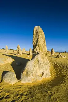 Barren Desert Scenes Drucke: The Pinnacles limestone formations, Nambung National Park, Western Australia