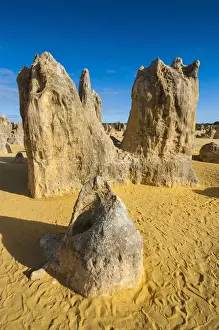 Australia Landscape Photography Drucke: The Pinnacles limestone formations, Nambung National Park, Western Australia