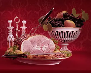 Fine Art Food Photography Drucke: Portrait Of A Cooked Ham