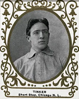 Baseball Player Portraits Drucke: Portrait Of Joseph Tinker