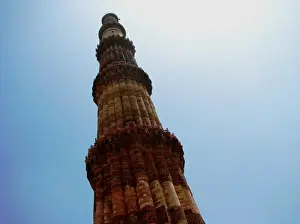 New Delhi Landmarks Drucke: Qutub Minar
