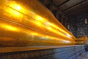 Buddhist Temple Photography Drucke: Reclining Buddha
