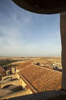 High Angle View Of Old Town Drucke: Rooftops of Old Town, Caceres
