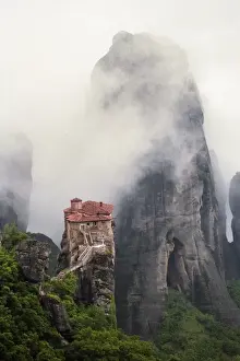 Meteora Monasteries Greece Drucke: Rosanou Monastery