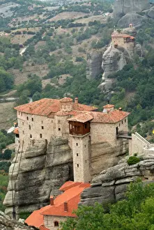 Roussanou Monastery Greece Drucke: Roussanou Monastery