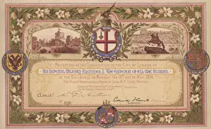 Emperor Alexander II Drucke: Royal Invitation