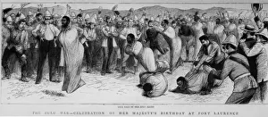 British Army In Africa Drucke: Sack Race