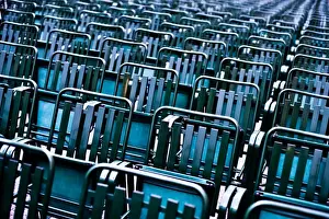 Daytime Exterior Shots Drucke: Empty seats