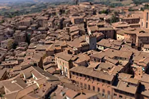 UNESCO Sites In Tuscany Drucke: Skyline Siena