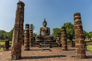 Buddhist Statue Photography Drucke: Sukhothai Buddha