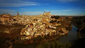High Angle Views Of Cities Drucke: Toledo, Spain