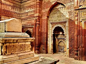 Qutb Minar Drucke: Sarg von Iltutmisch