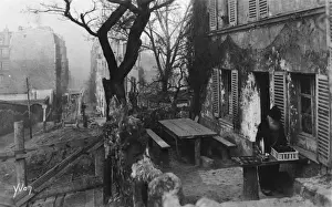 French Culture Architecture Drucke: Tranquil Montmartre