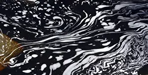 Brazilian Nature Scenes Drucke: Typical foam structures on a blackwater river, Chapada Diamantina, Bahia, Brazil