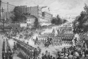 Historic Military Artwork Drucke: Union Troops
