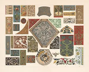 Viele Muster des Renaissance, Chromolithografie, veröffentlicht im Jahr 1897