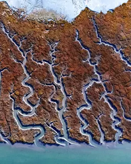 Drucke von Erdbilder Abstrakte Kunst Drucke: Adern der Erde