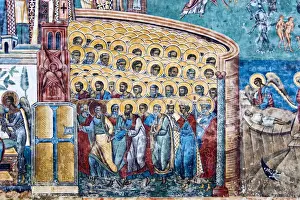 Voronet Monastery Drucke: Voronet Monastery The Last Judgment details
