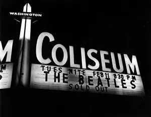 The Beatles Tour Dates Drucke: Washington Coliseum