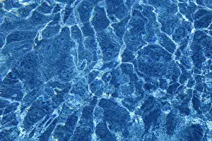 Blue Water Reflections Drucke: Water, reflecting pattern, Canada