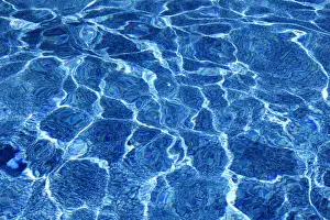 Blue Background Photography Drucke: Water, reflecting pattern, Canada