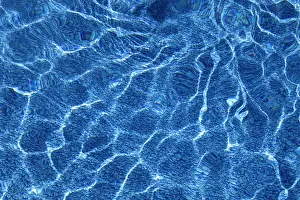 Blue Background Photography Drucke: Water, reflecting pattern, Canada