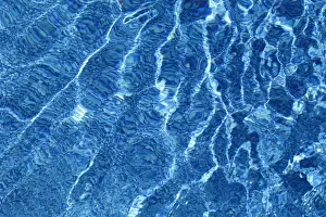 Blue Background Photography Drucke: Water, reflecting pattern, Canada