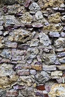 Weathered Stone Wall Drucke: Weathered stone wall, brick wall