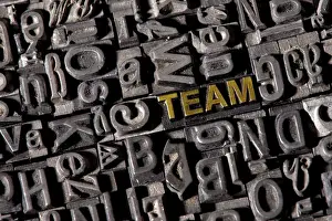 Das Wort Team besteht aus Leichtmetalltypen
