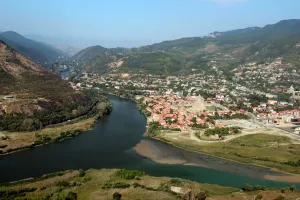 Christian Architecture Images Drucke: Looking Towards Mtskheta