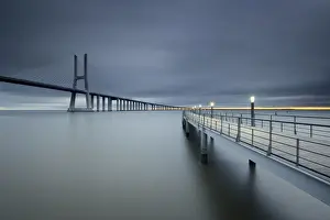 Long Exposure Shots Drucke: Yellow Split