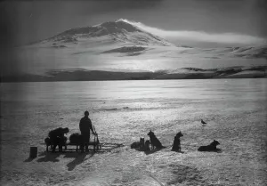 Drucke von Fotograf:Ponting, Herbert (1870-1935)Lokation:Scott-Polar-Institut der Universität von CambridgeExpedition:Britische Antarktisexpedition 1910/13Datum:1911Rauchwolke vom Mount Erebus. 15.Januar 1911 P Drucke: Rauchwolke von Mount Erebus, den 15.Januar 1911