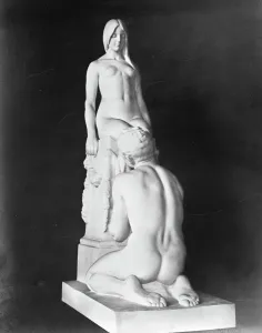 Monochromes Kunstwerk Drucke: Erworben von einem britischen Sammler, bewundert der späte Professeur Stephan Sinding