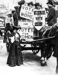 Suffragette Drucke: Bundesversammlung der Frauenwahlrechtsbewegung am 21sten Mai 1906