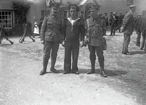 3. DCLI-Rekrutierungs marsch, The Lizard, Landewednack, Cornwall. 29. Juni 1915